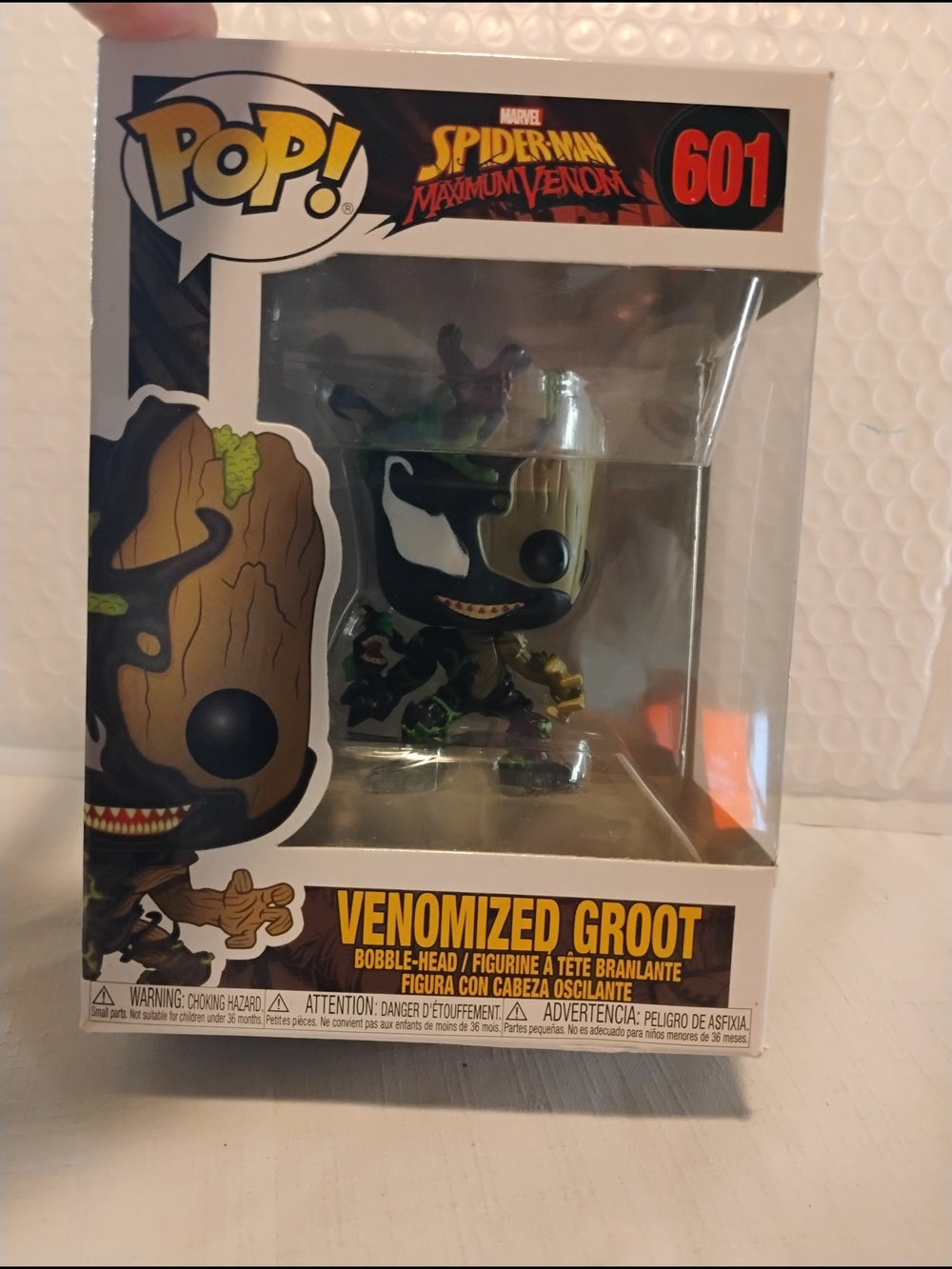 Funko POP! Venomized Groot #601 - Black & Brown Vinyl Figure